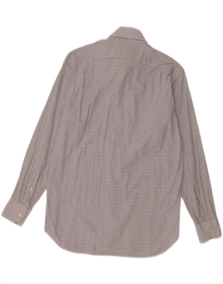 BROOKSFIELD Chemise de fabricant de chemises pour hommes Taille 39 Carreaux blancs moyens