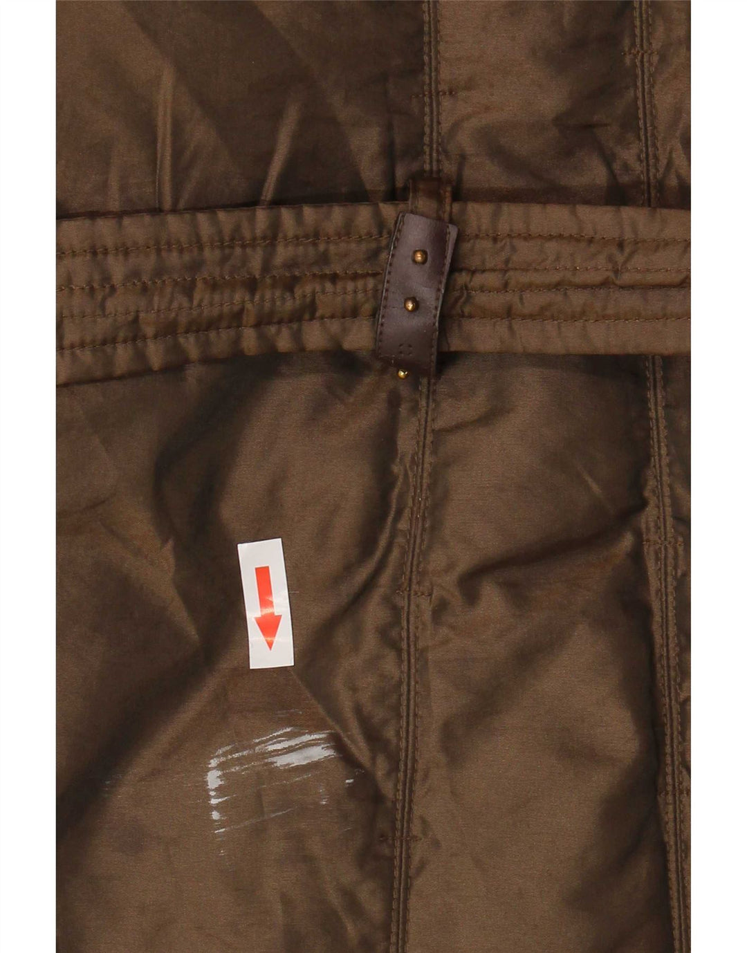 Trussardi Jeans Veste Rembourrée Femme IT 46 Large Kaki Polyamide