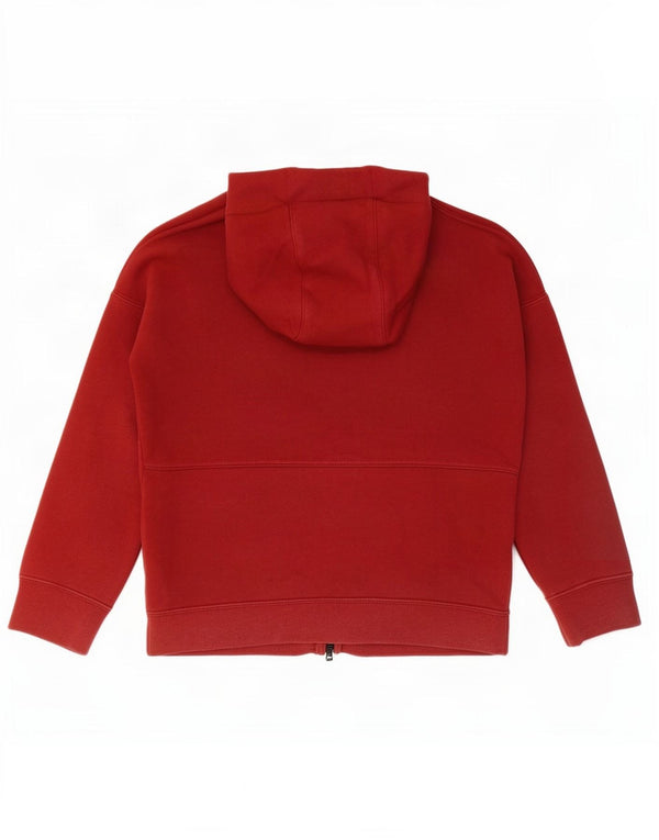 Nike Garçon Zip Sweat à capuche 10-11 ans Coton Rouge Moyen