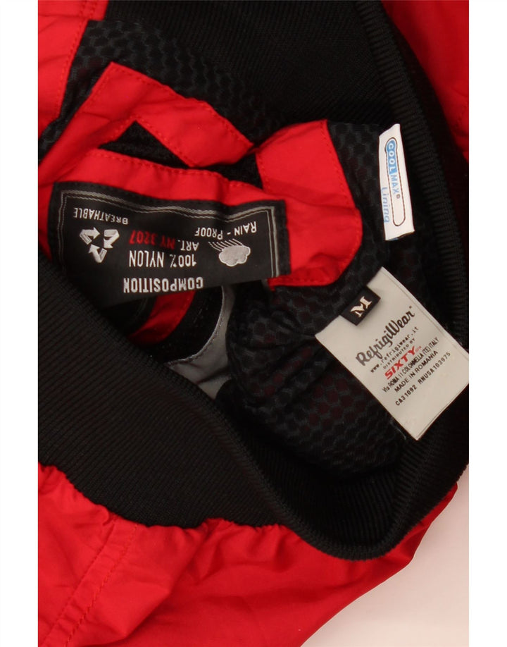 REFRIGIWEAR Veste bomber à capuche courte pour femme UK 12 Rouge moyen Polyamide