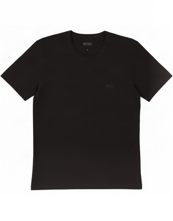 Hugo Boss Homme T-Shirt Top Coton Noir Moyen