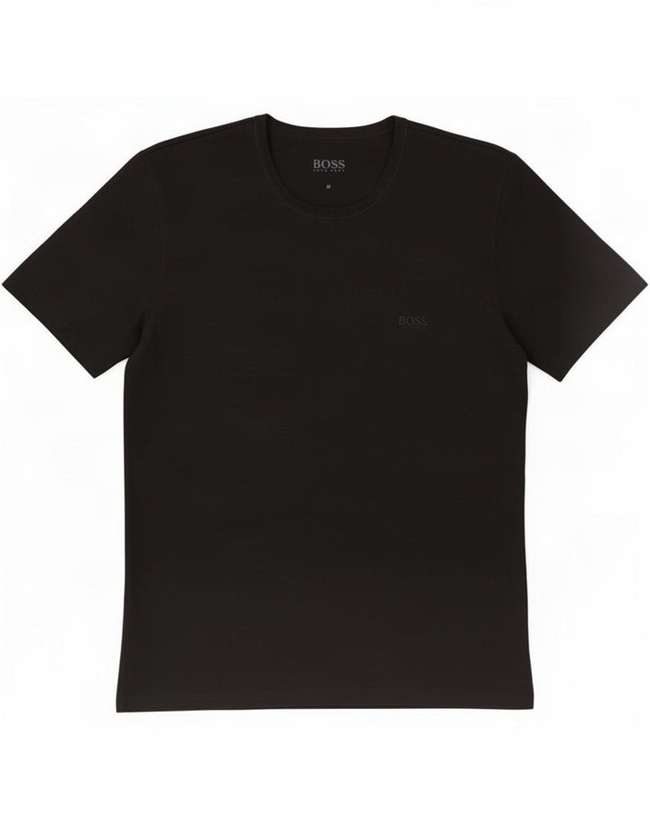 Hugo Boss Homme T-Shirt Top Coton Noir Moyen