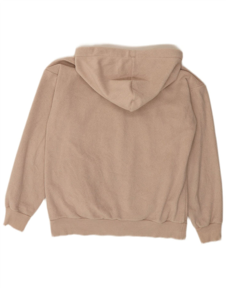 CHAMPION Pull Polaire à Capuche Graphique Homme Petit Beige Polyester