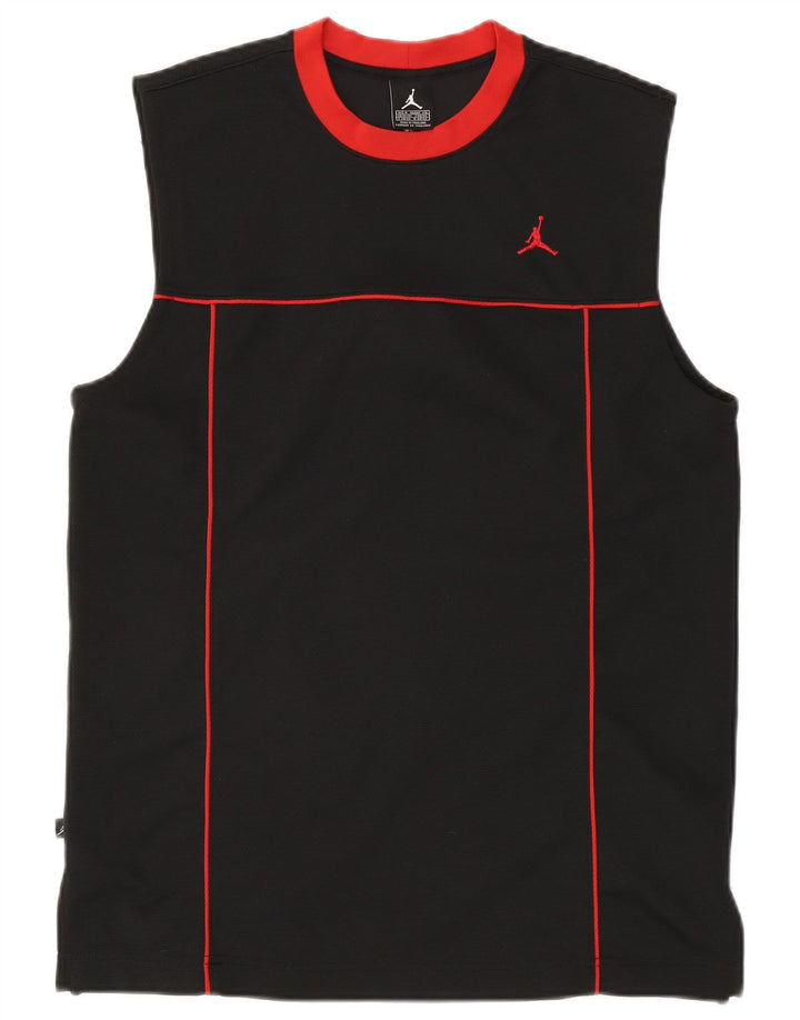 Jordan Débardeur Homme UK 39/41 Polyester Rayé Noir Moyen