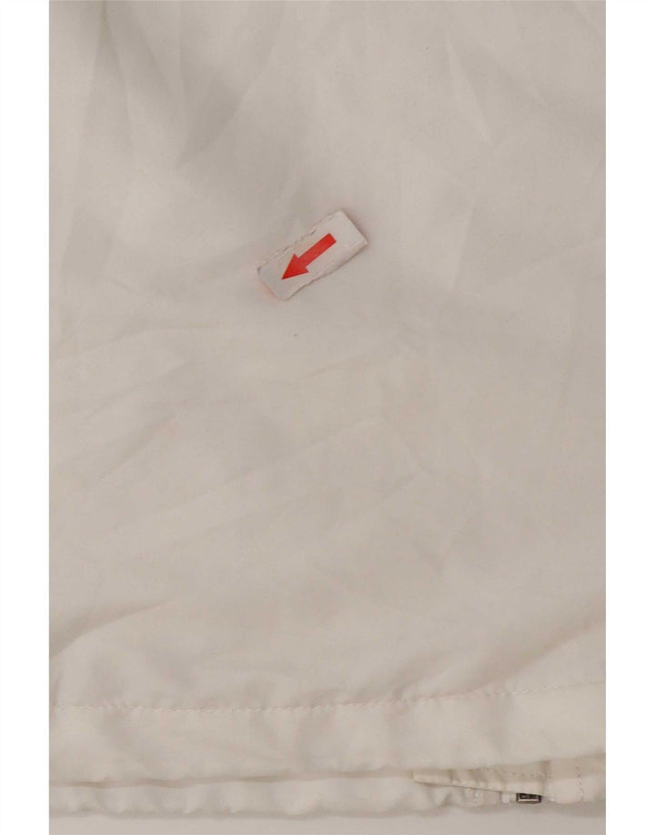 Asics Veste de Survêtement Graphique Homme Blanc Moyen Polyester Colorblock