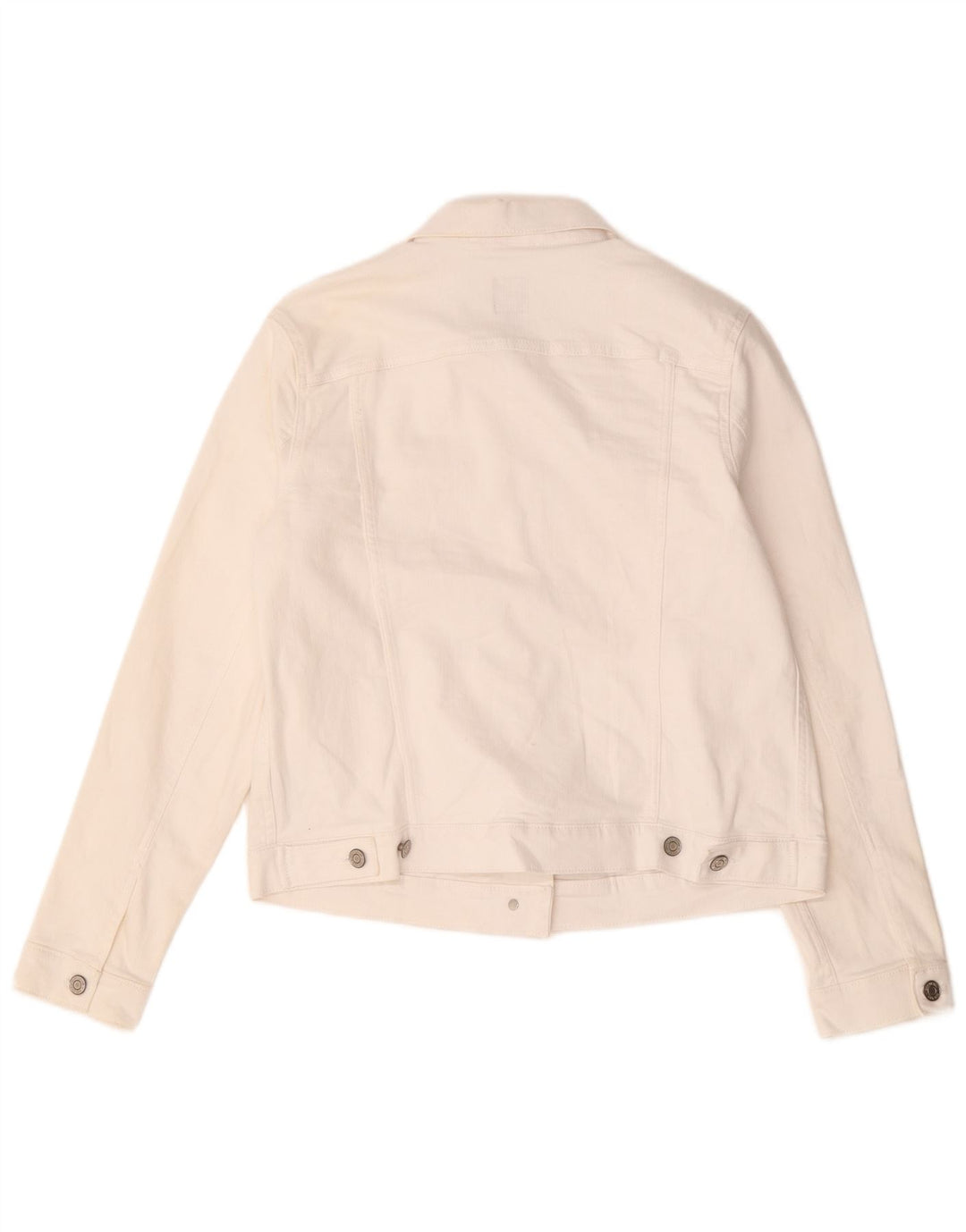 Gap Veste en jean pour femme UK 16 Large Blanc Coton