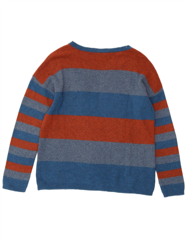 SEASALT CORNWALL Pull col bateau pour femme UK 10 Petit bleu rayé