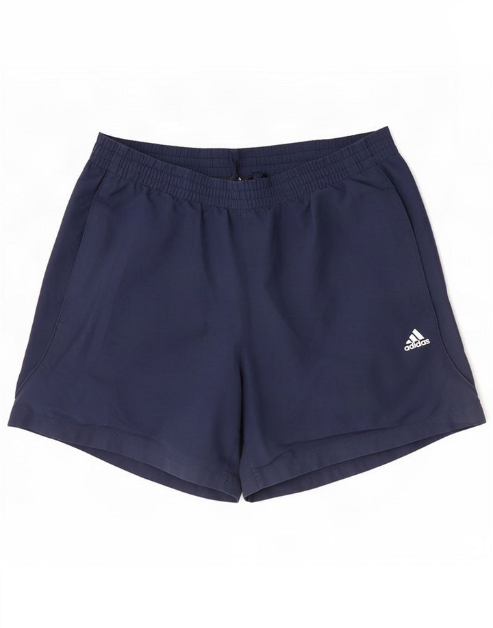Short de sport Adidas pour homme en polyester bleu marine moyen