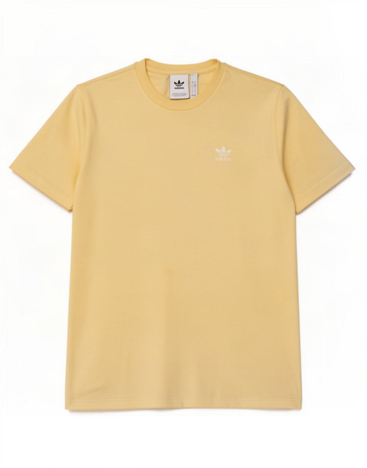 Adidas T-Shirt Homme Haut Petit Jaune Coton