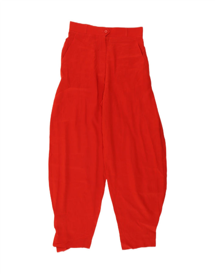 Pantalon Harem Femme Vintage W26 L29 Rouge