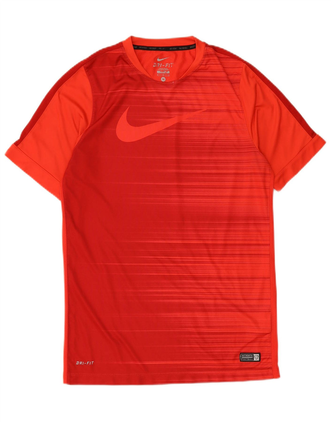 NIKE Homme Dri Fit Graphic T-Shirt Haut Rouge Moyen Polyester