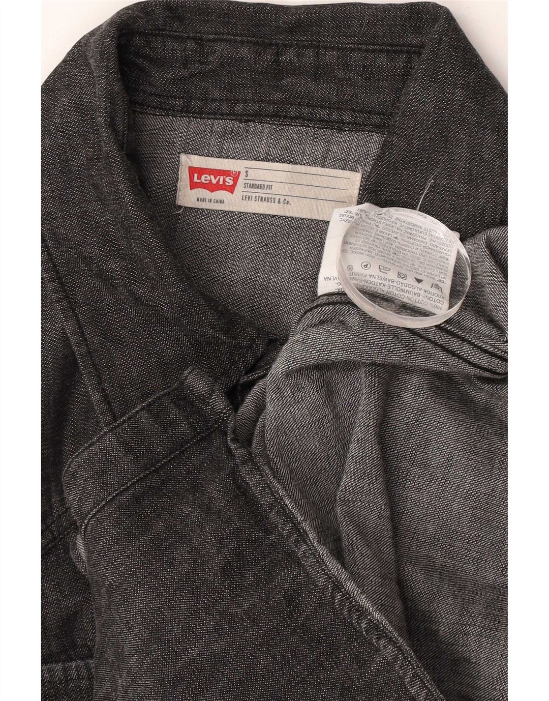 Levi's Chemise en Jean Small Homme Gris Coton