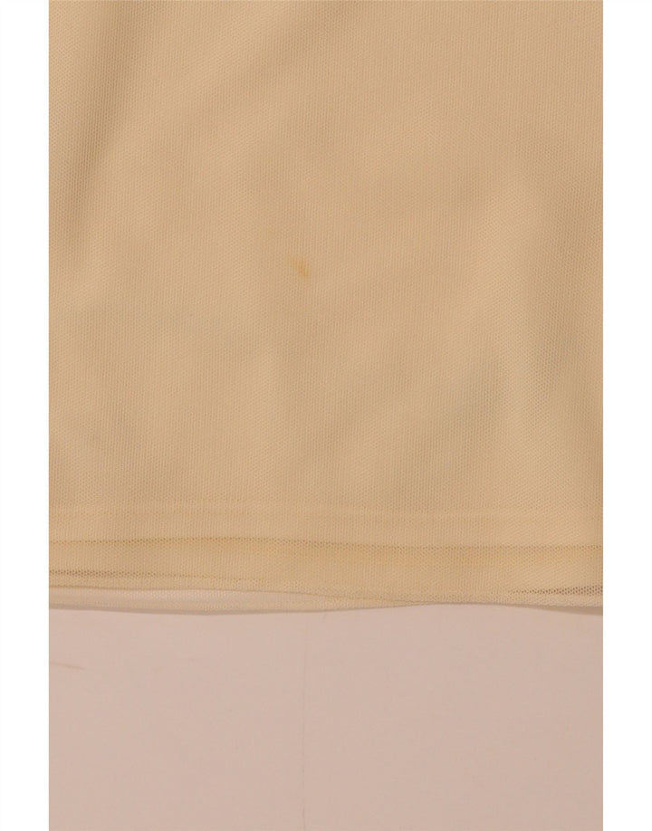 COAST Chemisier court transparent pour femme UK 16 Large Jaune Polyester