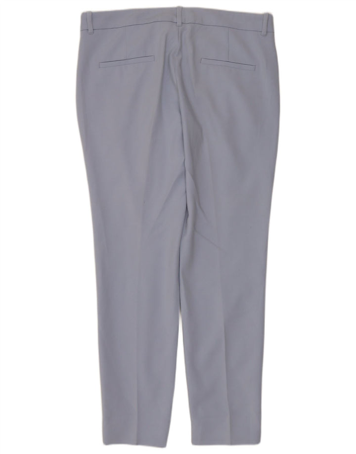 Zara Pantalon Chino Slim Femme EU 40 Medium W30 L28 Bleu