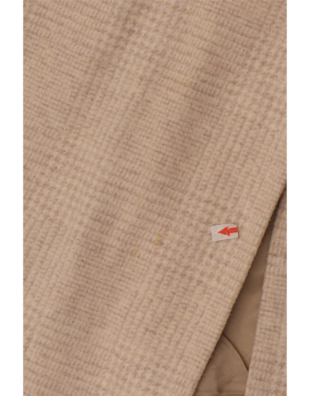 Zara Manteau surdimensionné pour femme UK 10 Petit pied-de-poule beige