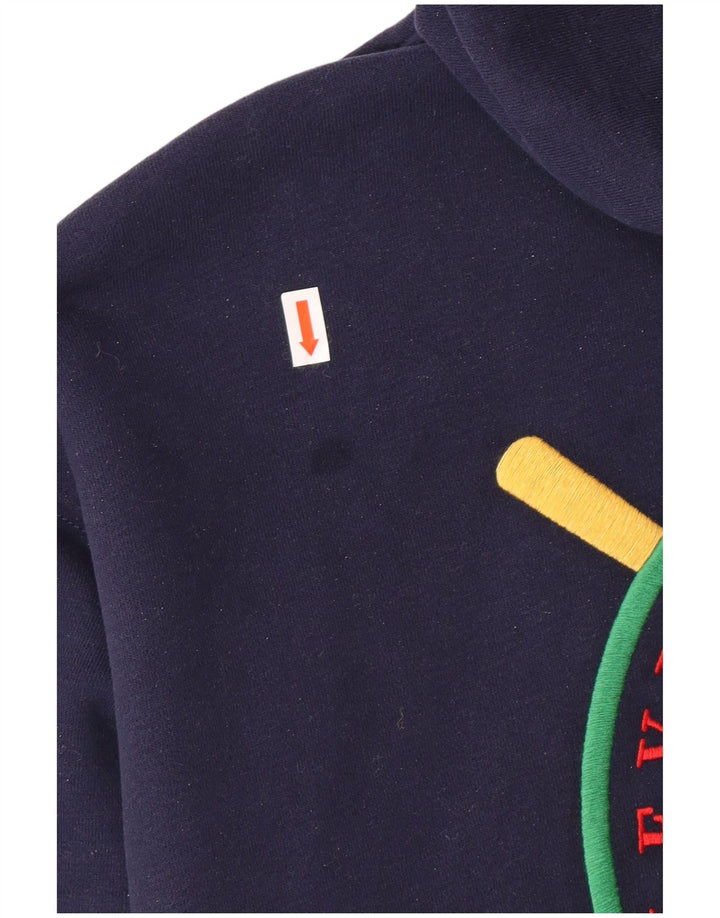 LEVI'S Pull à capuche zippé surdimensionné pour femme UK 10 Petit Bleu marine
