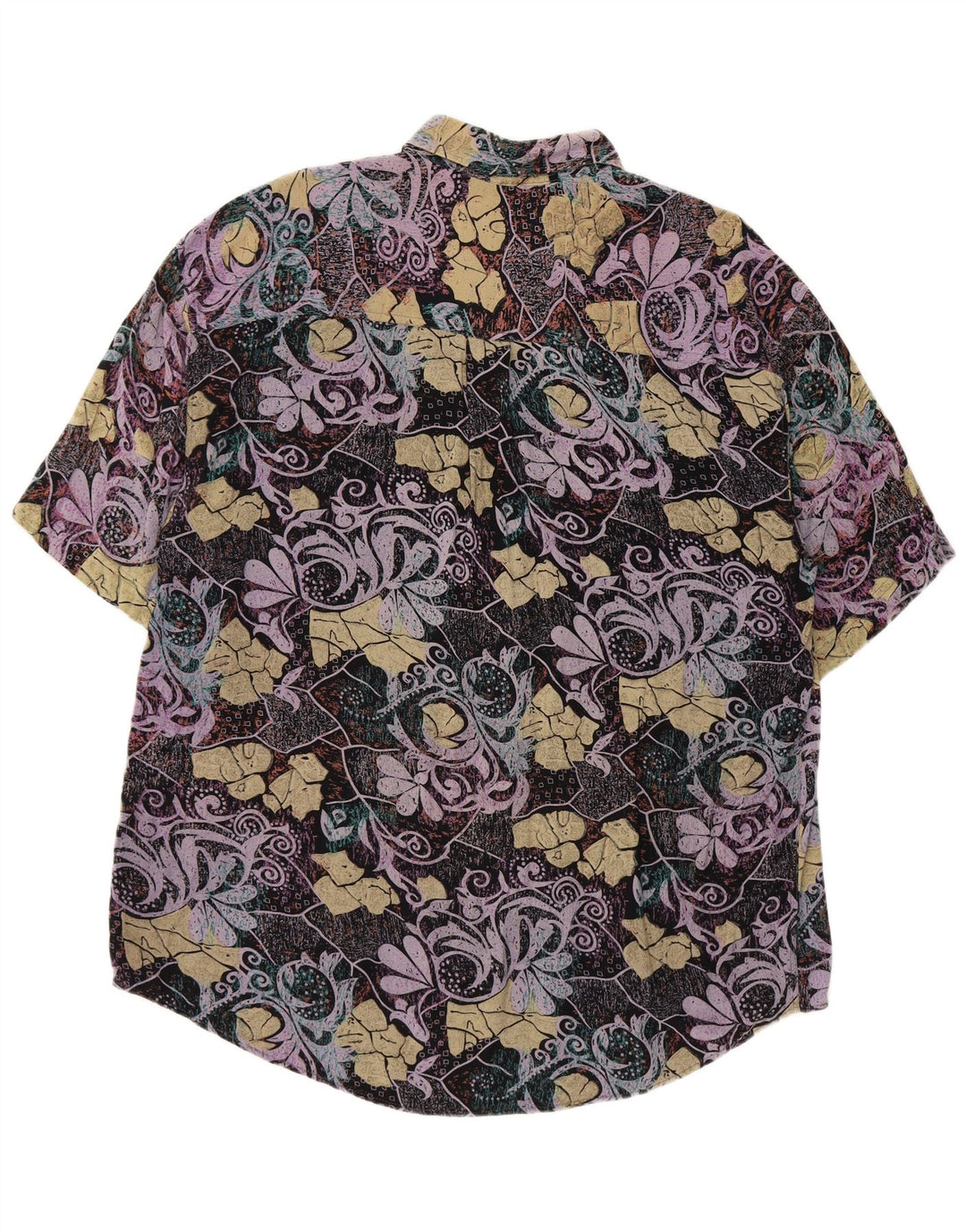 ORSO POETA Chemise à Manches Courtes Homme 2XL Multicolore Paisley Viscose