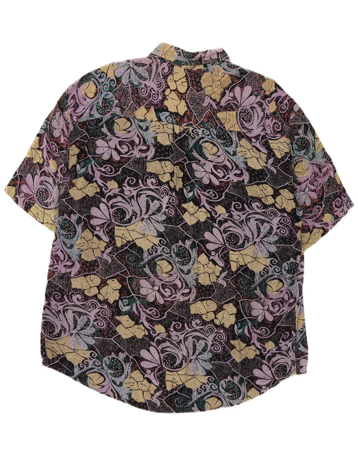 ORSO POETA Chemise à Manches Courtes Homme 2XL Multicolore Paisley Viscose