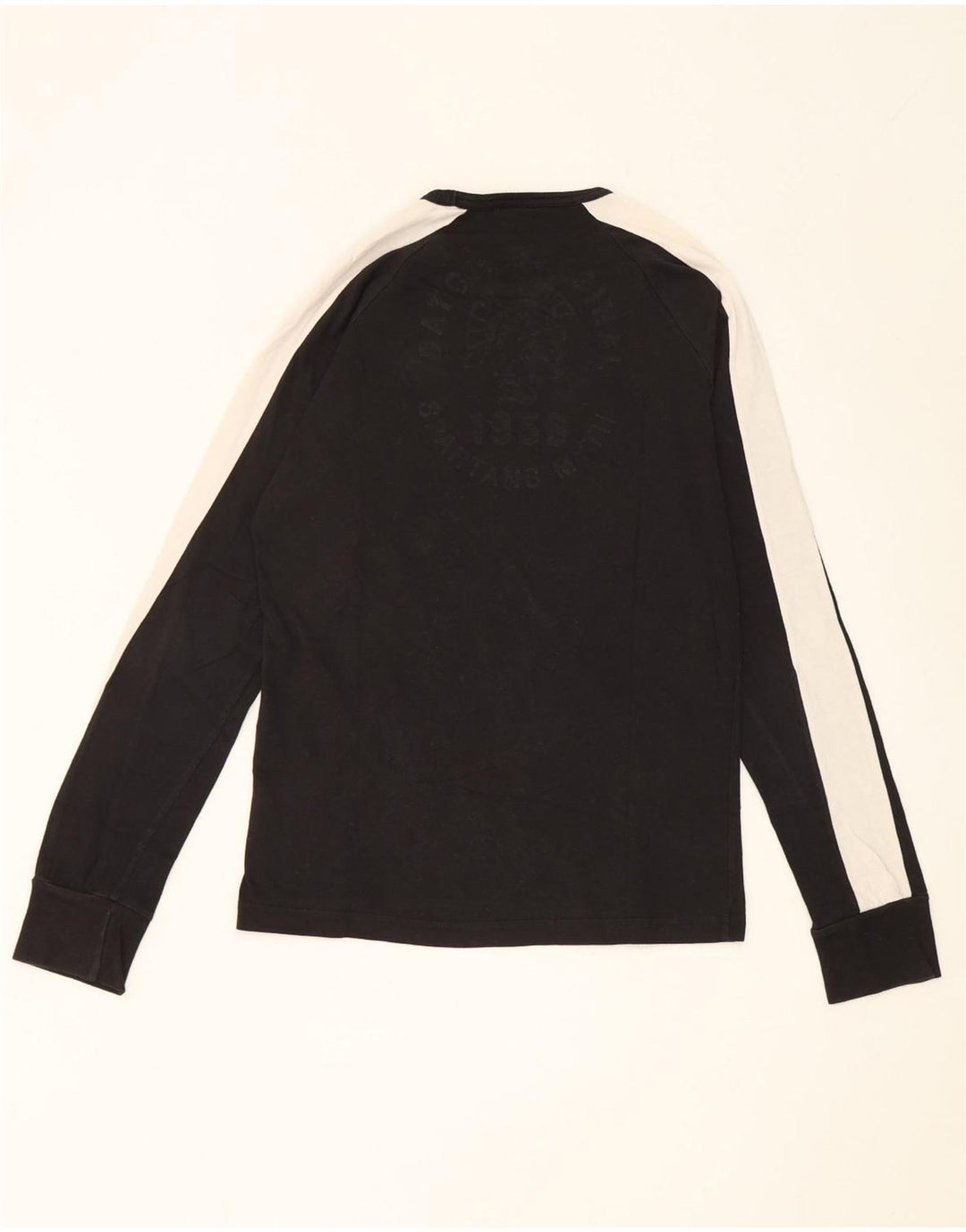 Datch Haut à manches longues pour homme en coton color block noir moyen