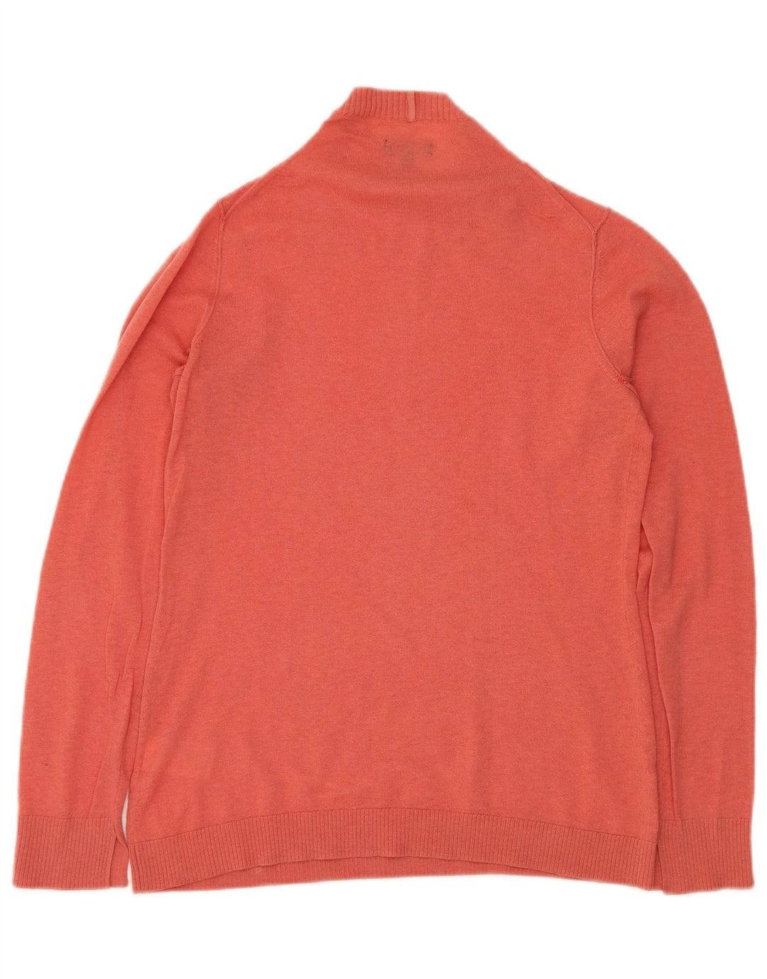 JIGSAW Pull col roulé pour femme en cachemire rose moyen UK 12