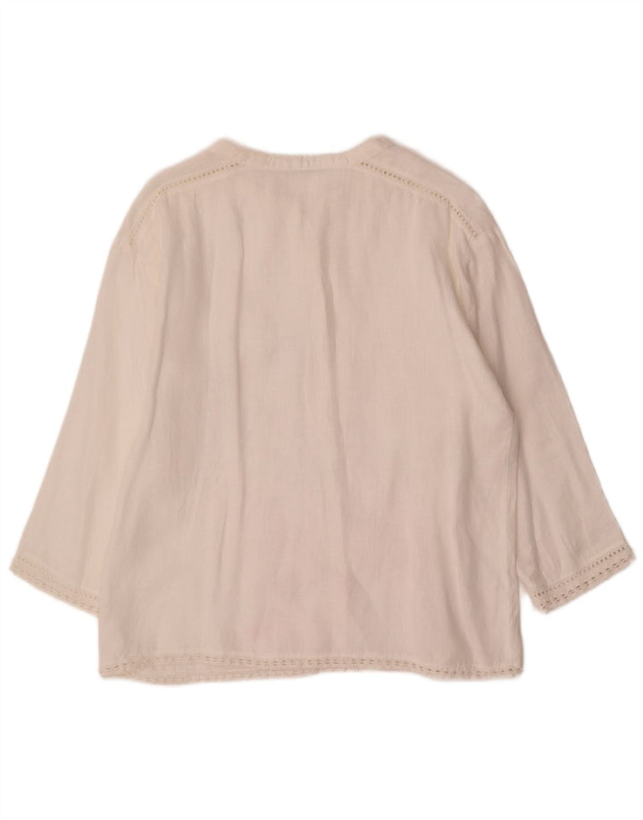 Zara Chemisier Femme UK 18 XL Blanc