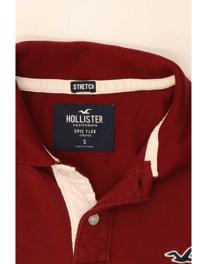 Hollister Polo Homme Petit Bordeaux