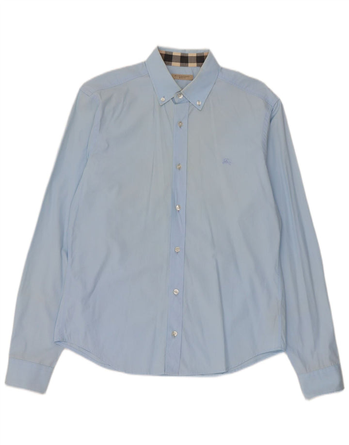 Burberry Chemise BRIT Bleu Moyen Coton Homme