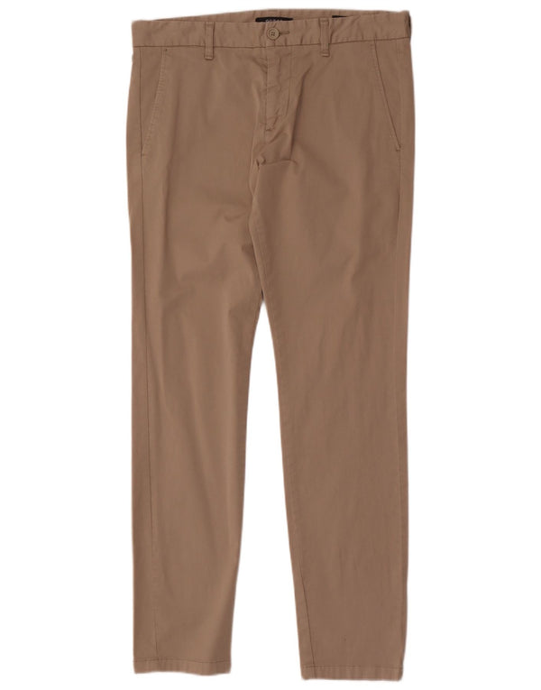 Guess Pantalon Chino Slim Homme W32 L32 Beige Coton