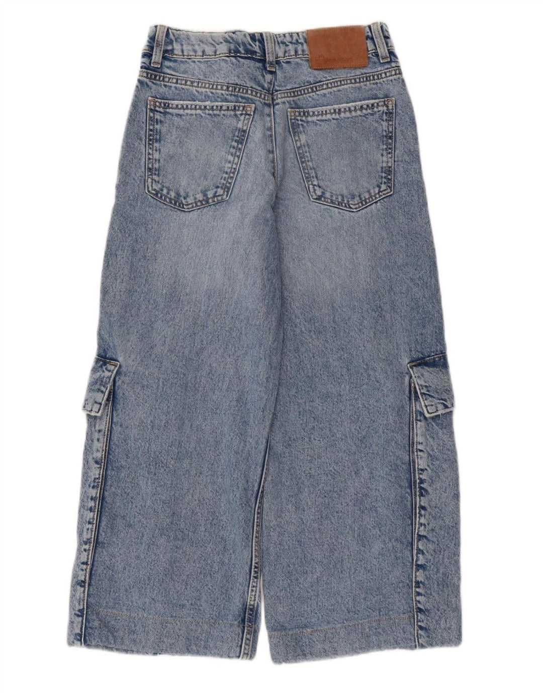 Jean Capri Cargo Zara Garçon 13-14 ans W28 L22 Bleu