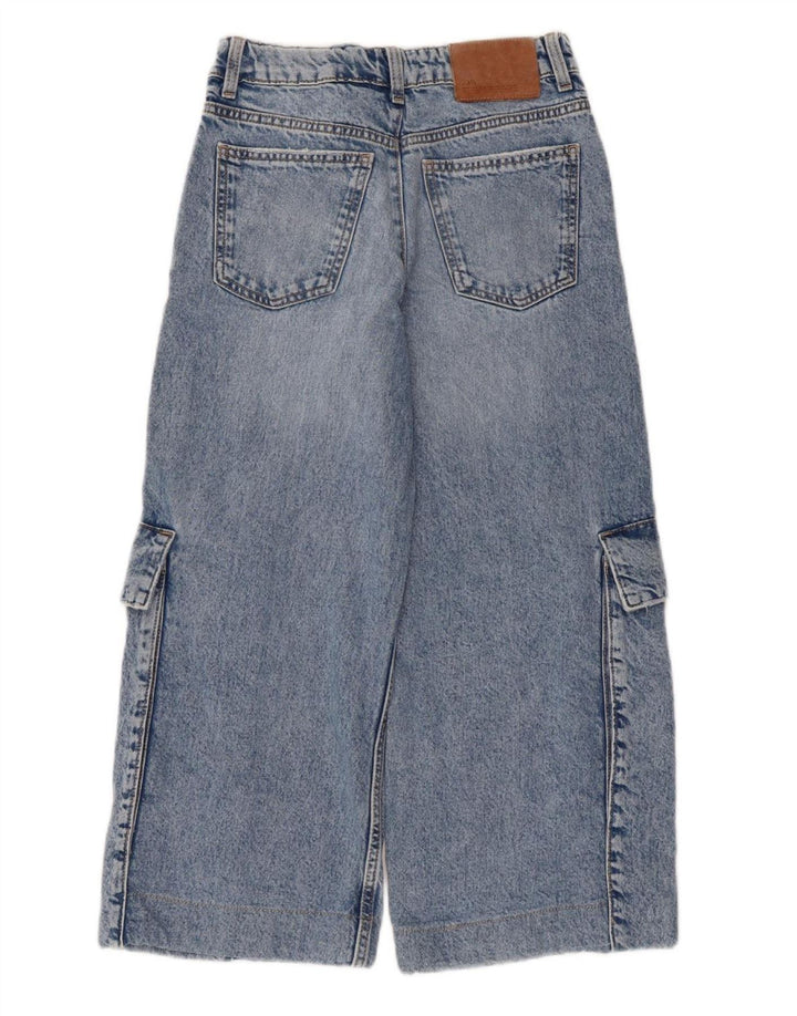 Jean Capri Cargo Zara Garçon 13-14 ans W28 L22 Bleu