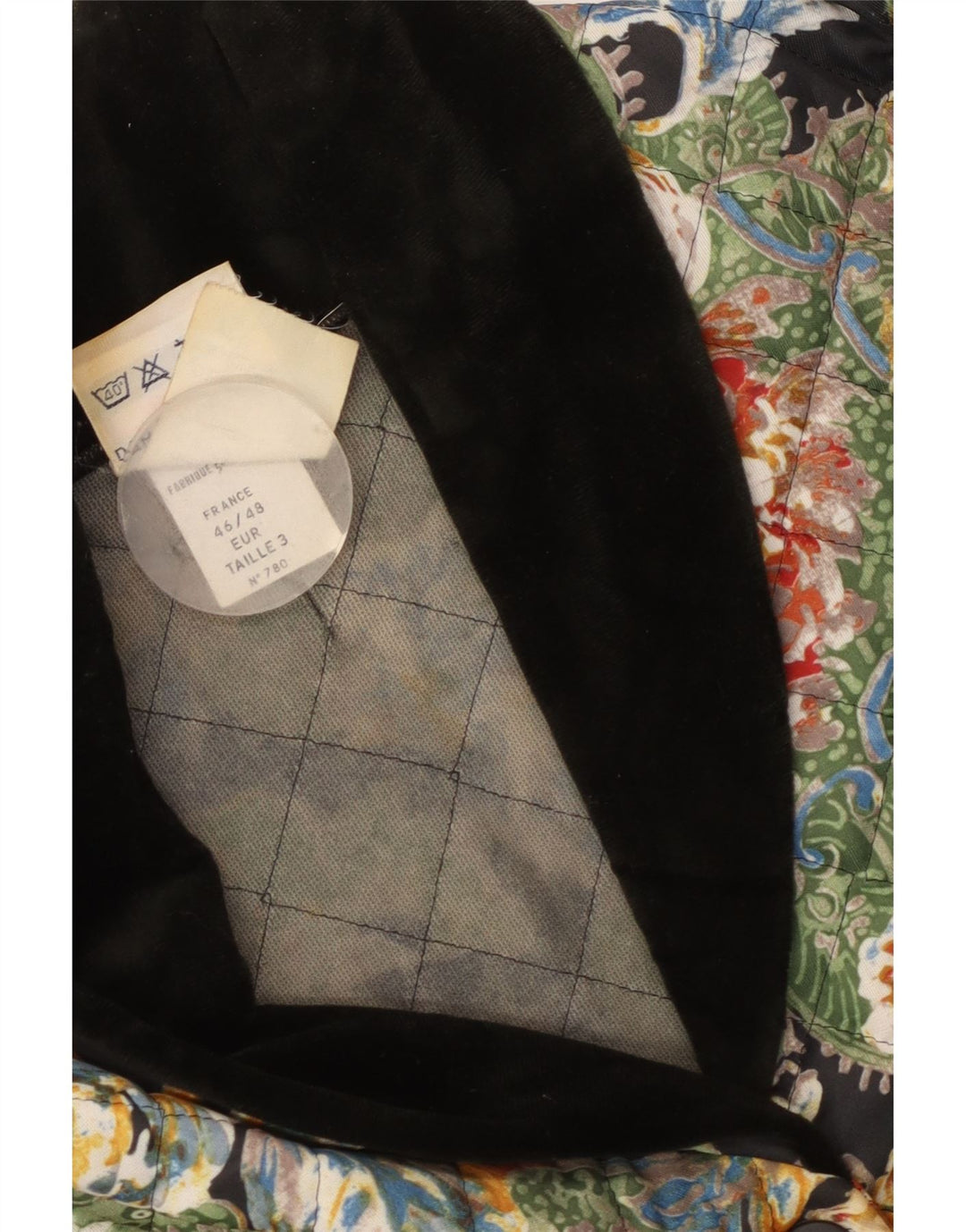 Damart Veste matelassée Femme EU 46/48 XL Polyester Floral Multicolore