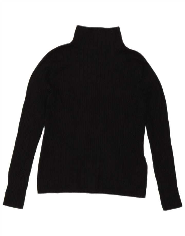 Marks & Spencer Pull col roulé pour femme UK 10 Small Noir Viscose