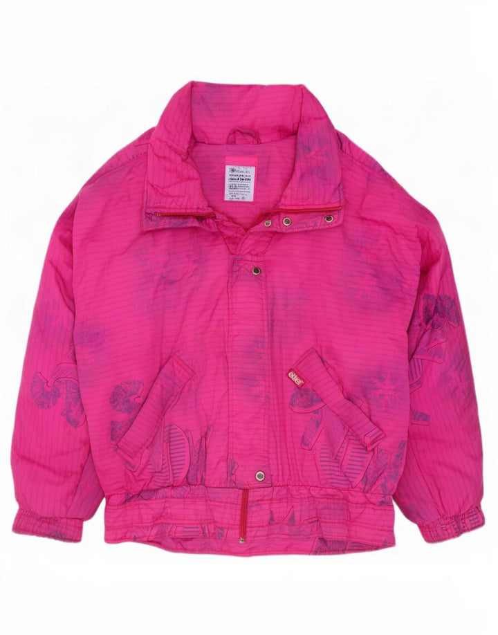 Etirel Veste de ski surdimensionnée graphique pour femme EU 40 Rose moyen rayé