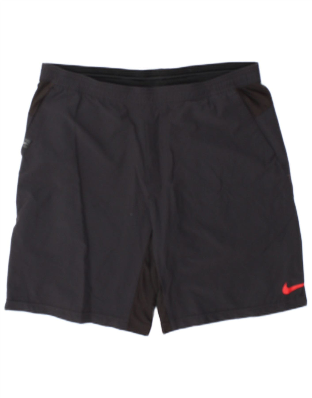 Nike Short de sport en nylon color block gris moyen |