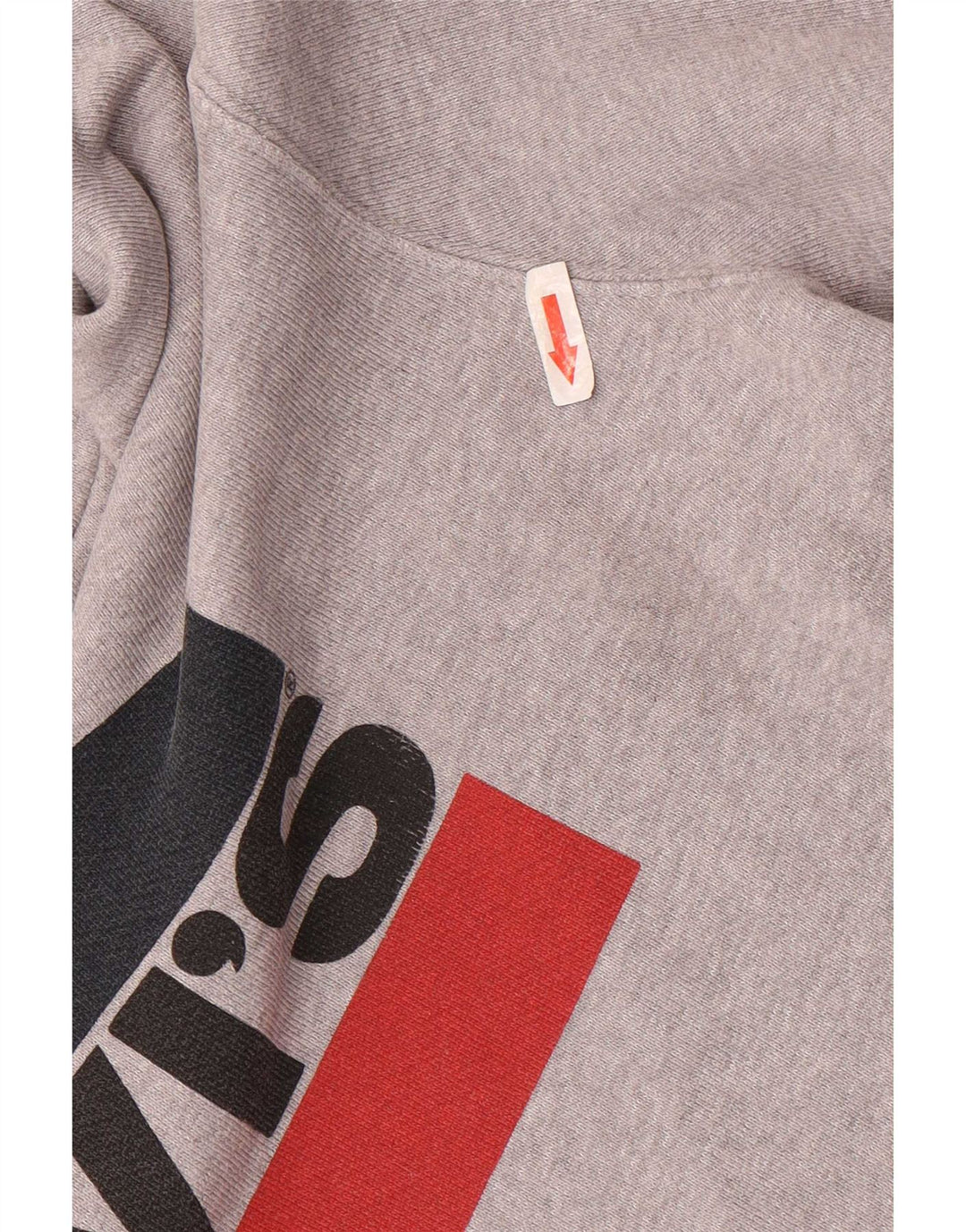 Levi's Pull à Capuche Graphique Homme Gris Coton Large