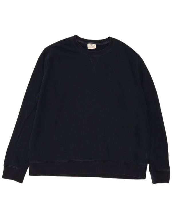 Marks & Spencer Sweat-shirt coupe classique pour homme en coton bleu marine 3XL