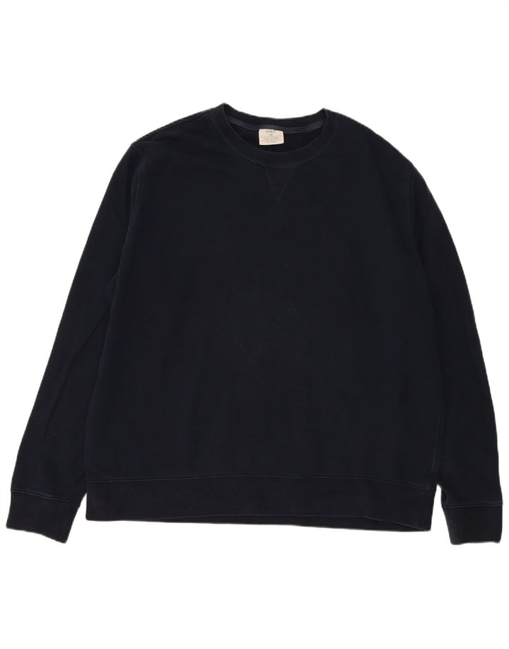 Marks & Spencer Sweat-shirt coupe classique pour homme en coton bleu marine 3XL