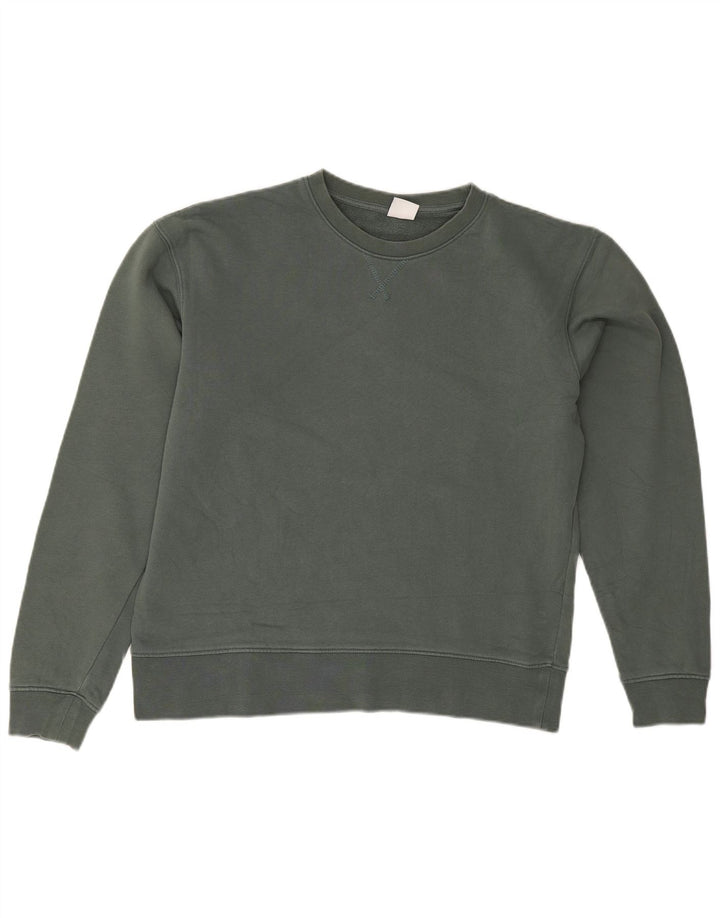 Pull Sweatshirt Zara Homme Vert Moyen