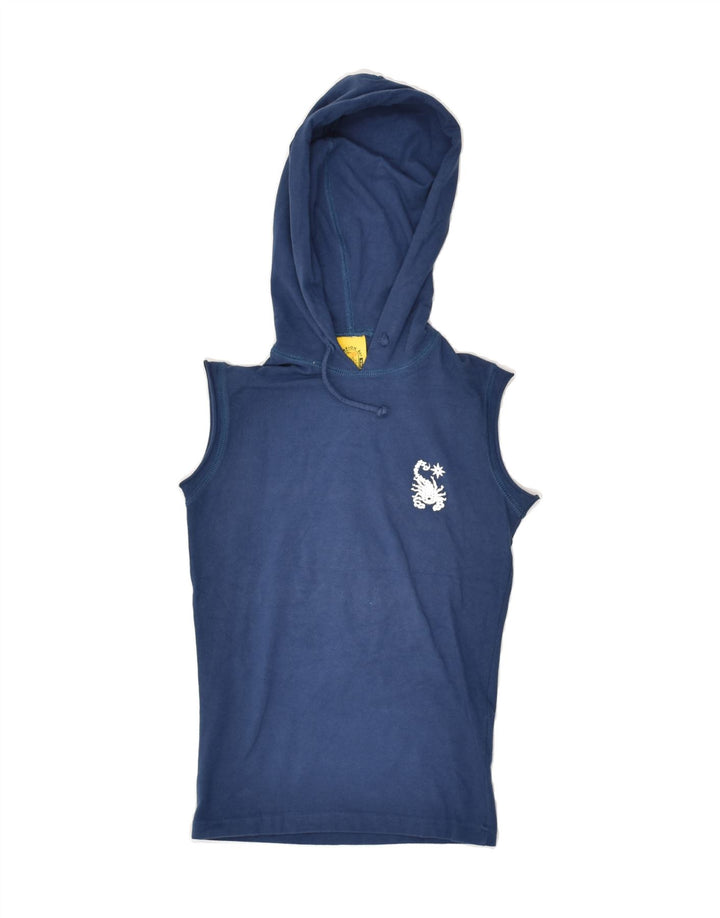 SCORPION BAY Boys Graphic Sleeveless Hoodie Jumper 5-6 Years medium Blue | Vintage Scorpion Bay | Thrift | Second-Hand Scorpion Bay | Used Clothing | Messina Hembry 