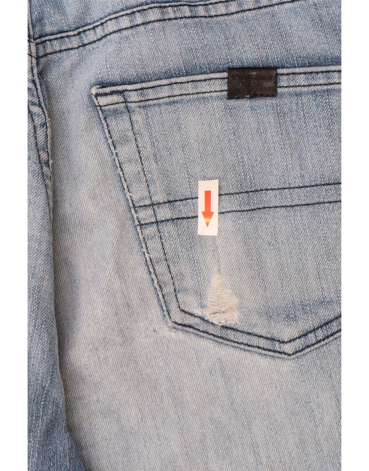 Trussardi Short En Jean W30 Bleu Moyen Coton Homme