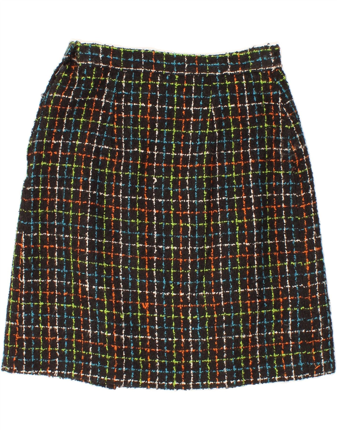 VINTAGE Womens Straight Skirt W26 Small Black Check Vintage Vintage and Second-Hand Vintage from Messina Hembry 