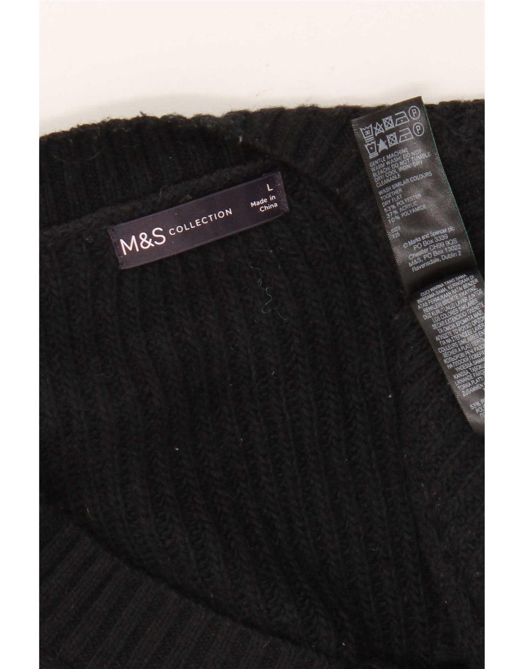 Marks & Spencer Débardeur pour homme Large Noir Polyester