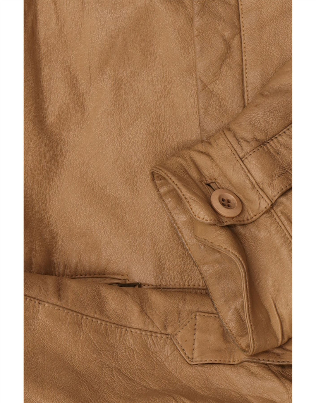 veste en cuir homme vintage IT 52 XL Beige
