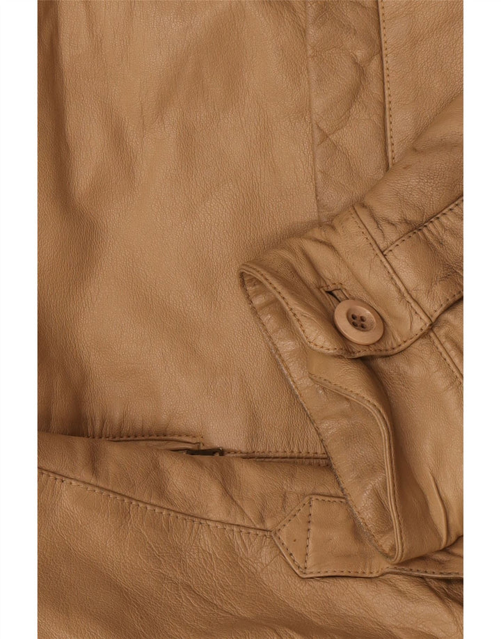 veste en cuir homme vintage IT 52 XL Beige