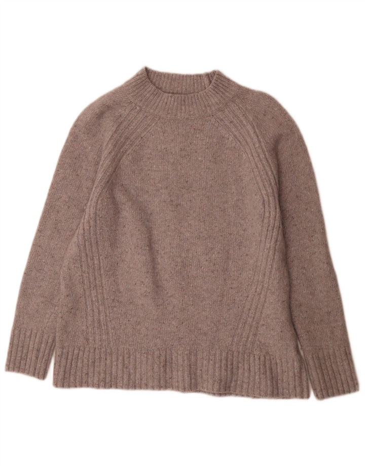 White Stuff Pull à col roulé pour femme UK 14 Large Gris Moucheté
