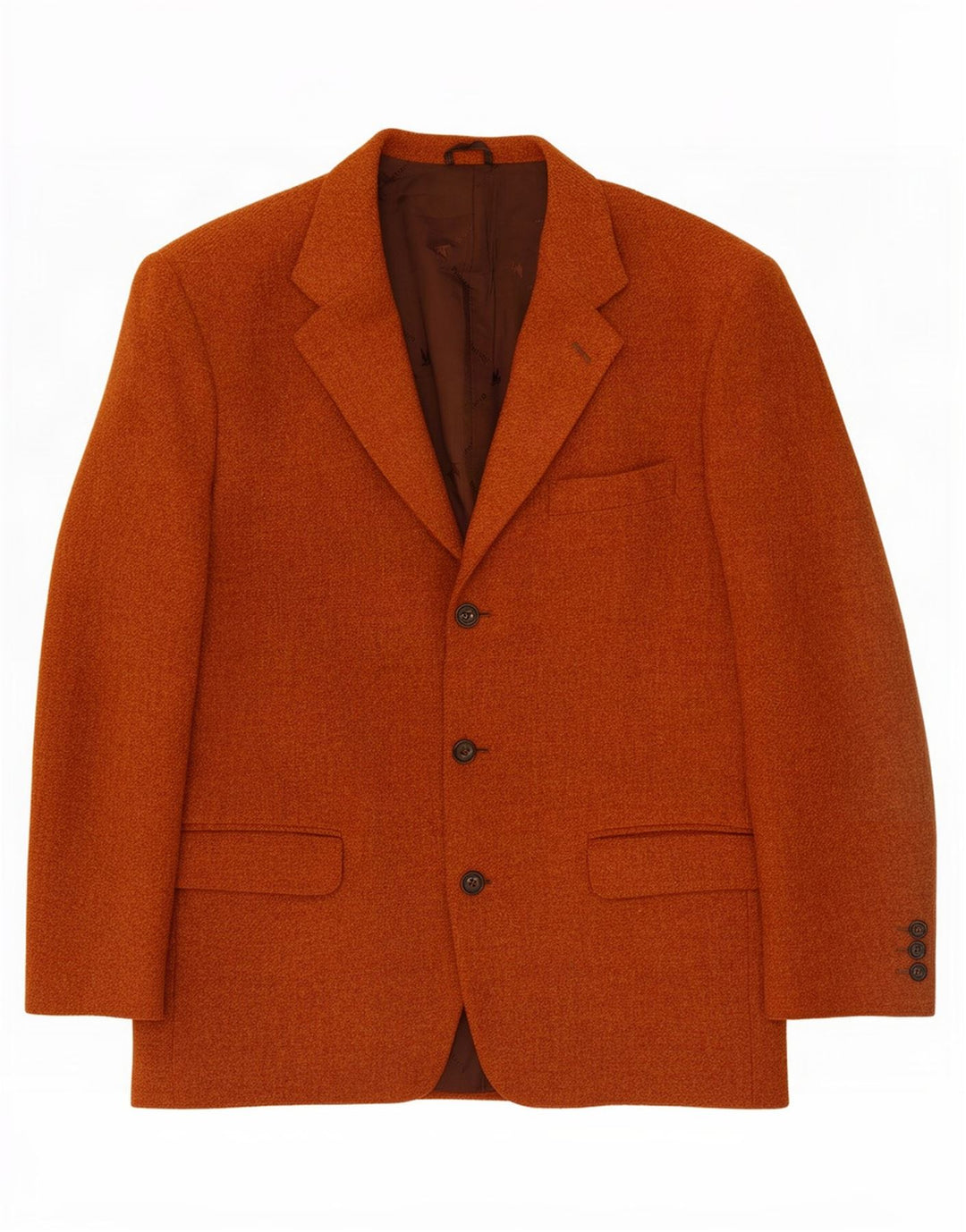 Brooksfield Veste Blazer 3 Boutons Homme IT 48 Laine Marron Moyen