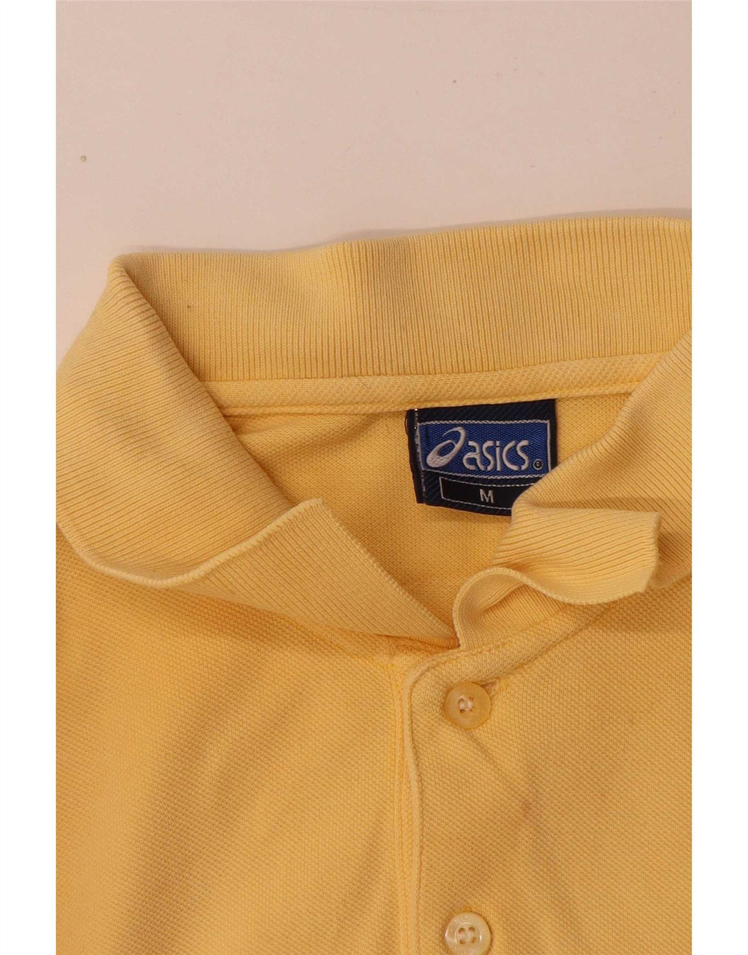 Asics Polo Homme Jaune Moyen Coton