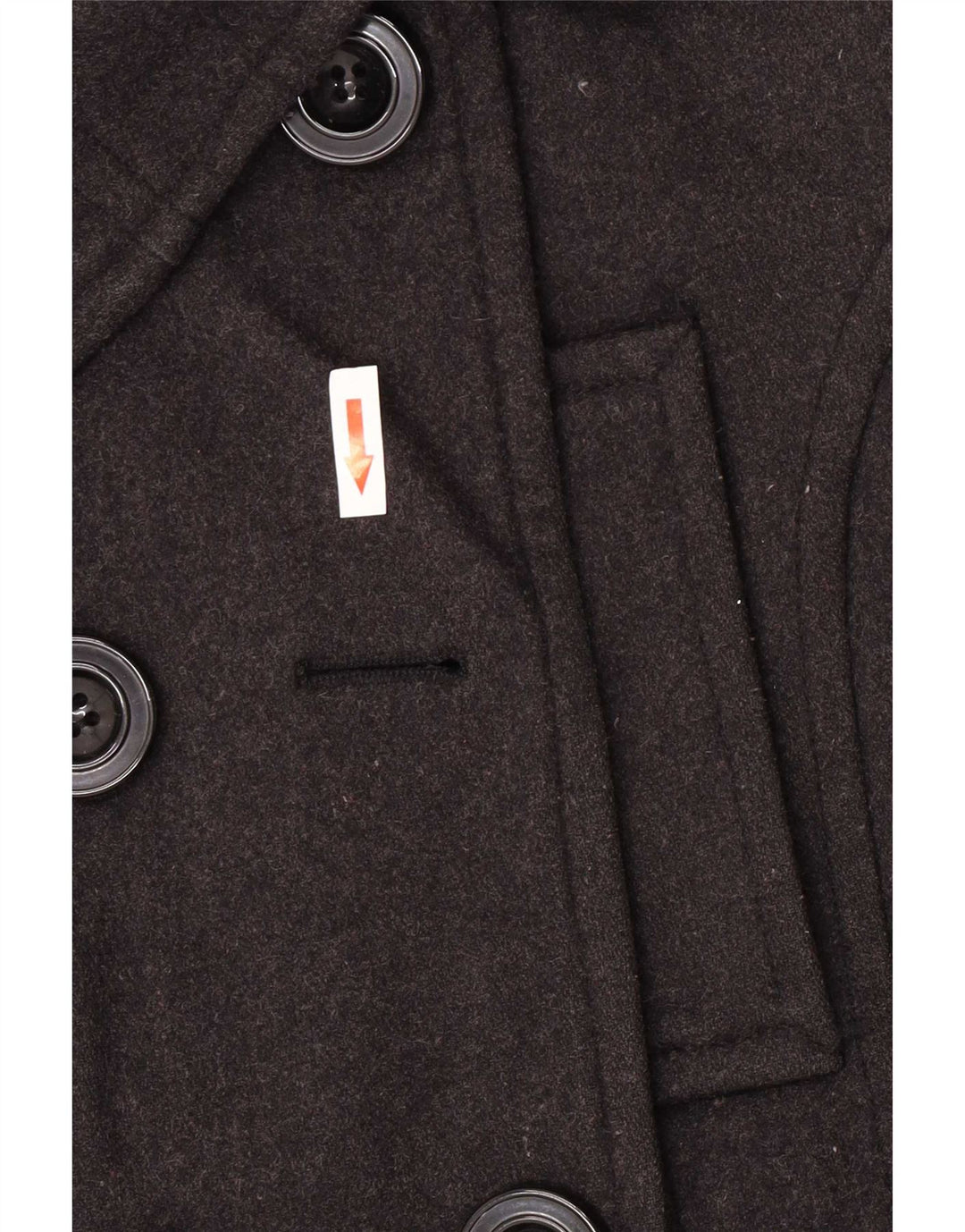 Zara Womens Pea Coat UK 10 Small Grey