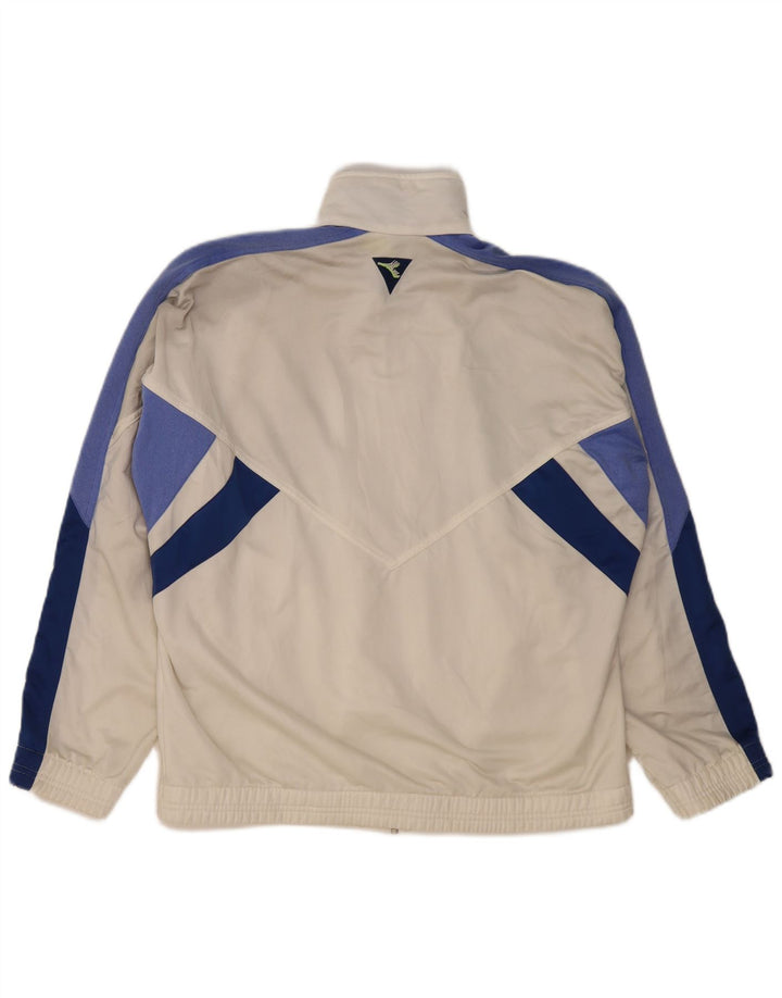 DIADORA Veste de survêtement pour homme UK 40 Medium Blanc Colorblock Polyester