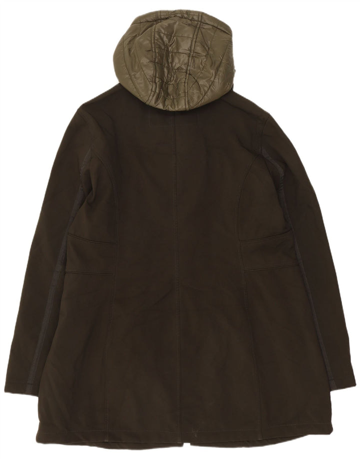 French Connection Pardessus militaire à capuche pour femme UK 18 XL Kaki Polyester